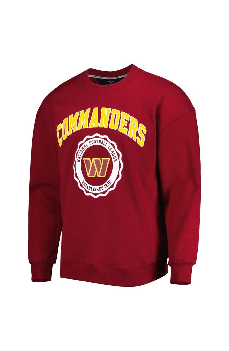 Tommy Hilfiger Men's Tommy Hilfiger Burgundy Washington Commanders Ronald Crew Sweatshirt, Alternate, color, Burgundy