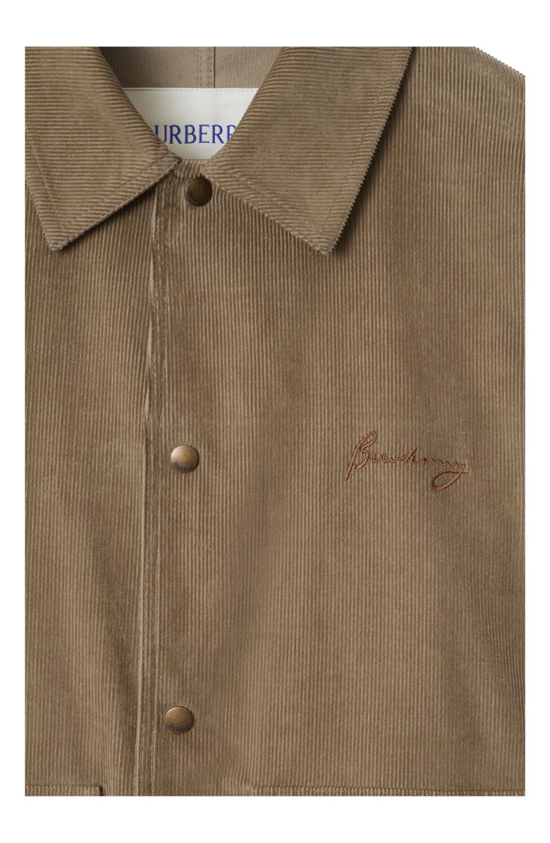 Burberry Fox Gabardine Jacket, Alternate, color, Puddle Beige