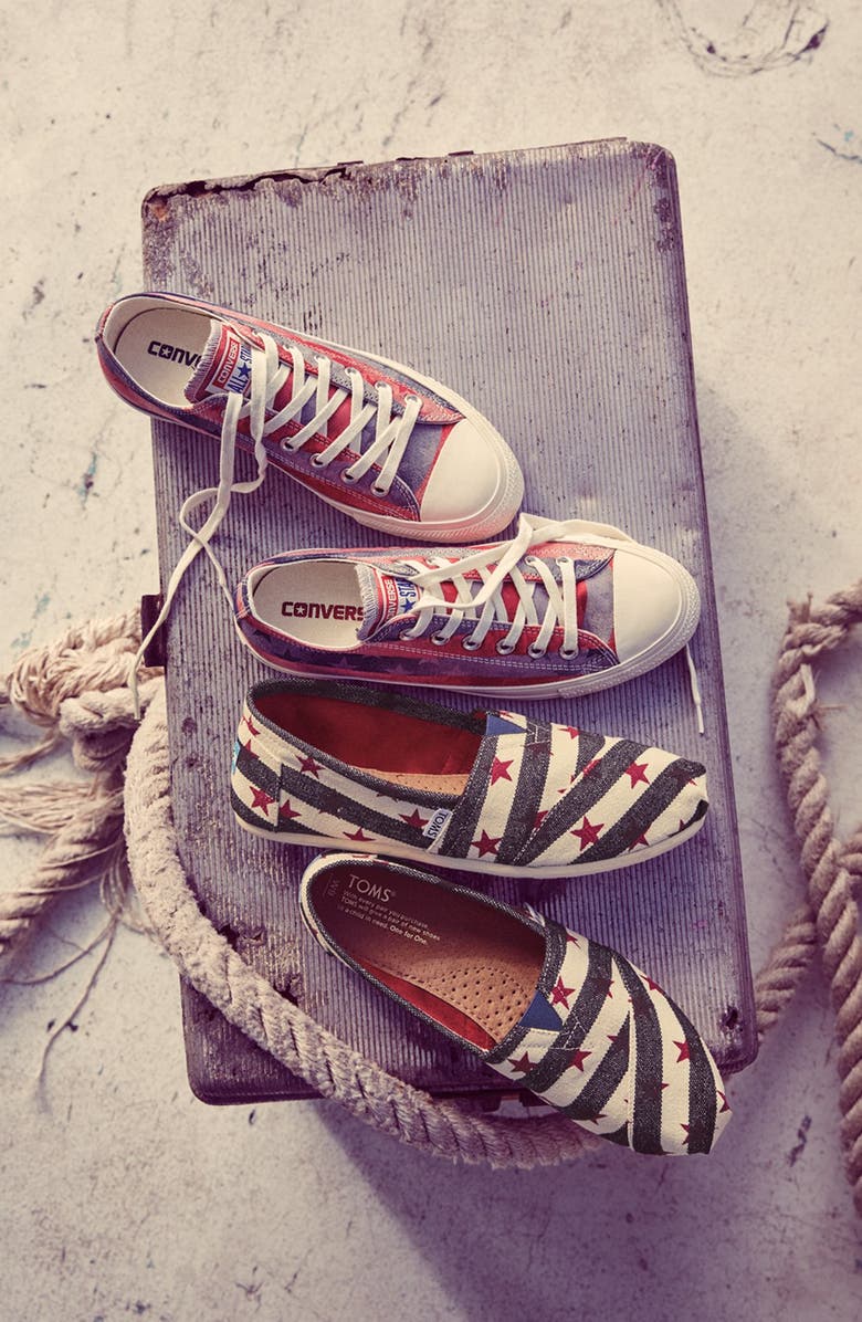 TOMS 'Classic - Natural Star' Slip-On, Main, color,