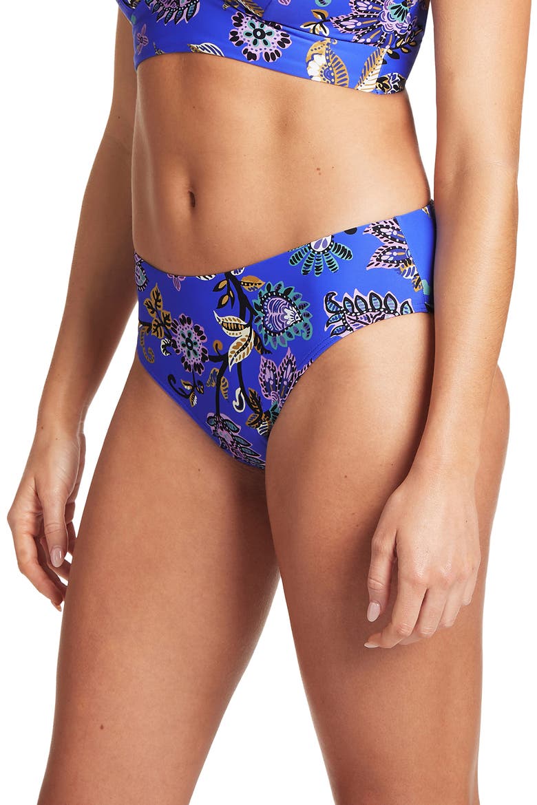 Mid Bikini Bottoms, Alternate, color, COBALT