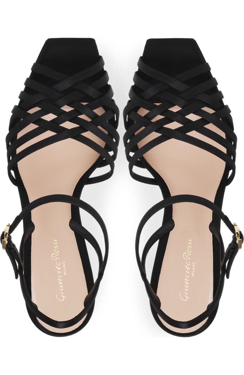 Gianvito Rossi Kerry Sandal, Alternate, color, Black Fabric