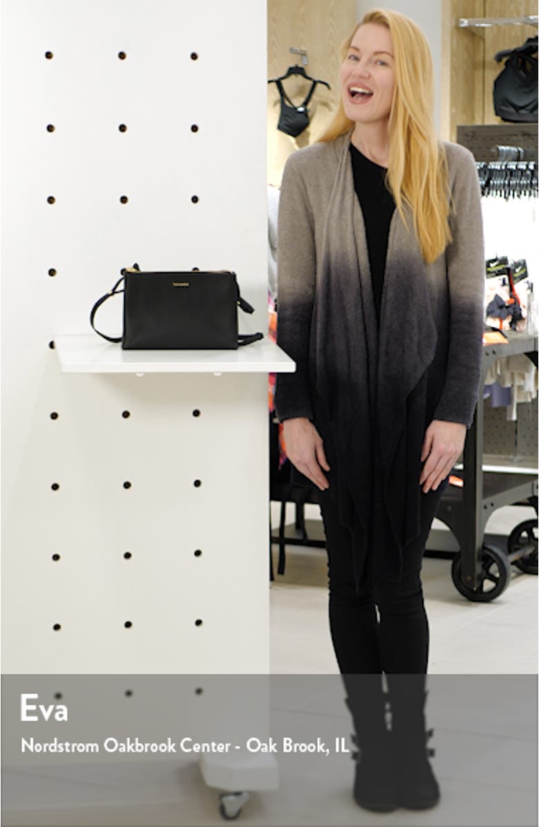 Daniibar Double Zip Leather Crossbody Bag, sales video thumbnail