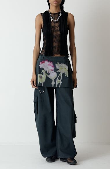 Collina Strada Lawn Plaid Skirt Overlay Cargo Pants | Nordstrom Collina Strada Lawn Plaid Skirt Overlay Cargo Pants | Nordstrom