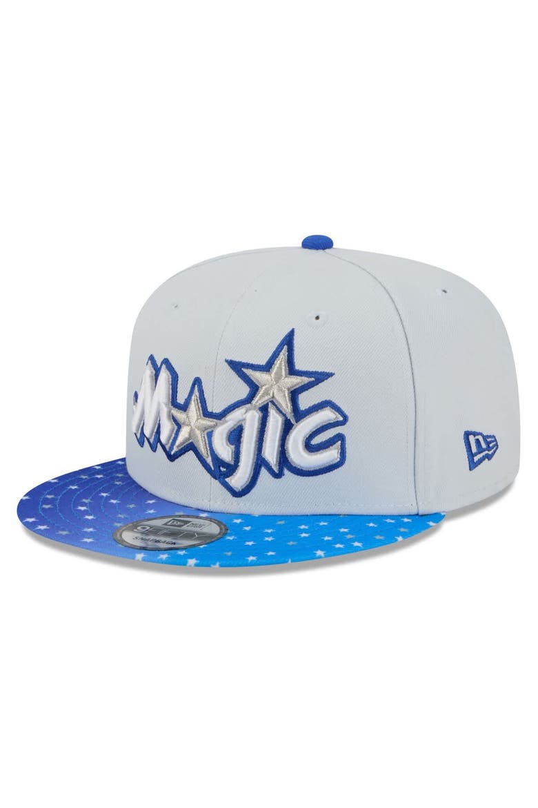 Men's New Era Gray/Blue Orlando Magic 2025/26 City Edition 9FIFTY Snapback Hat, Alternate, color, Gray