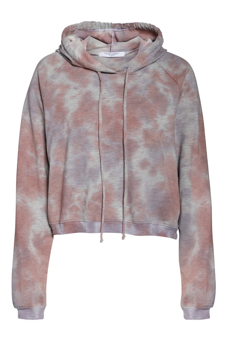 Ultraviolet Tie Dye Hoodie, Alternate, color, PURPLE TIE DYE