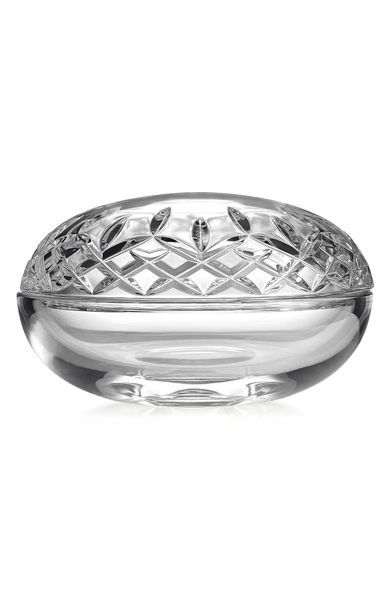 Waterford Lismore Essence Crystal Covered Box, Main, color,