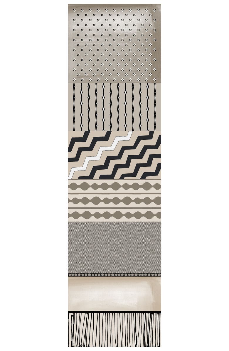 Elizabetta Atri - Large Silk Scarf, Alternate, color, Sand