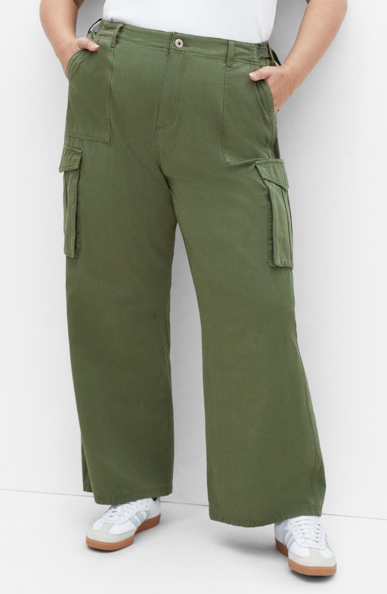 City Chic Mia Cargo Pants, Alternate, color, Olive
