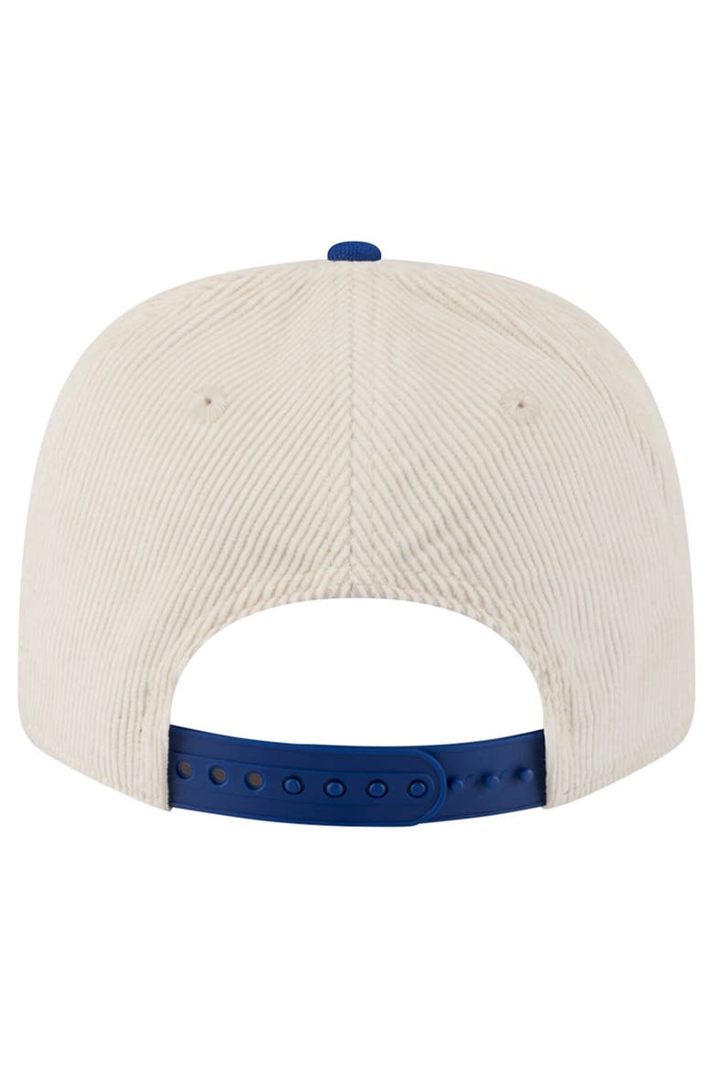 Men's New Era Cream/Royal Florida Gators Loyal Corduroy 9SEVENTY Adjustable Hat, Alternate, color, Cream