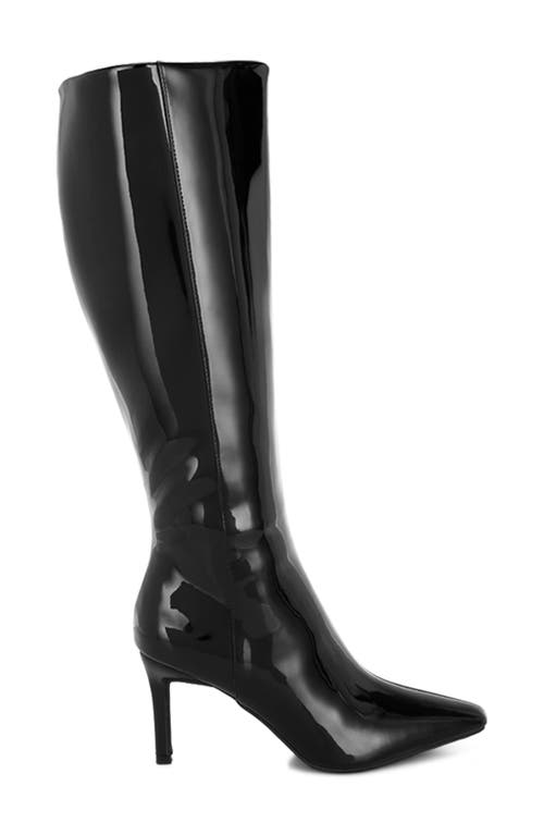London Rag Warley Knee High Boot In Black