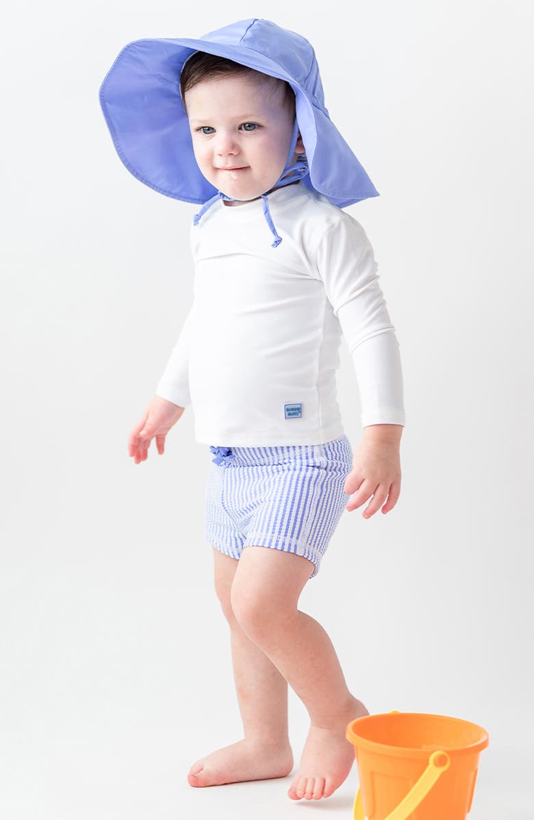 RuggedButts Kids' Long Sleeve Rashguard, Alternate, color, White