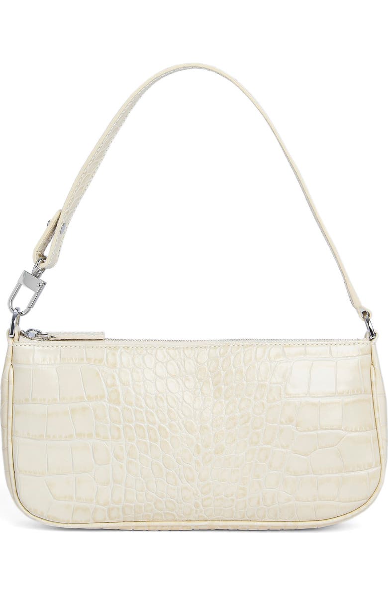 By Far Rachel Croc Embossed Leather Bag, Main, color,