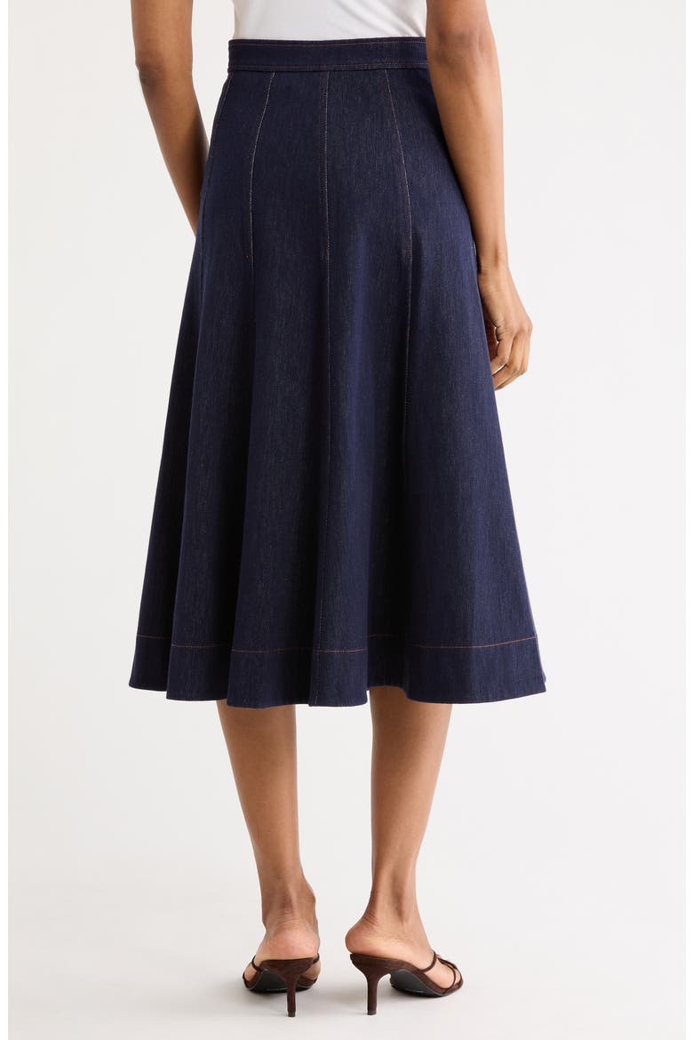 Brooke Denim Skirt, Alternate, color, NAVY