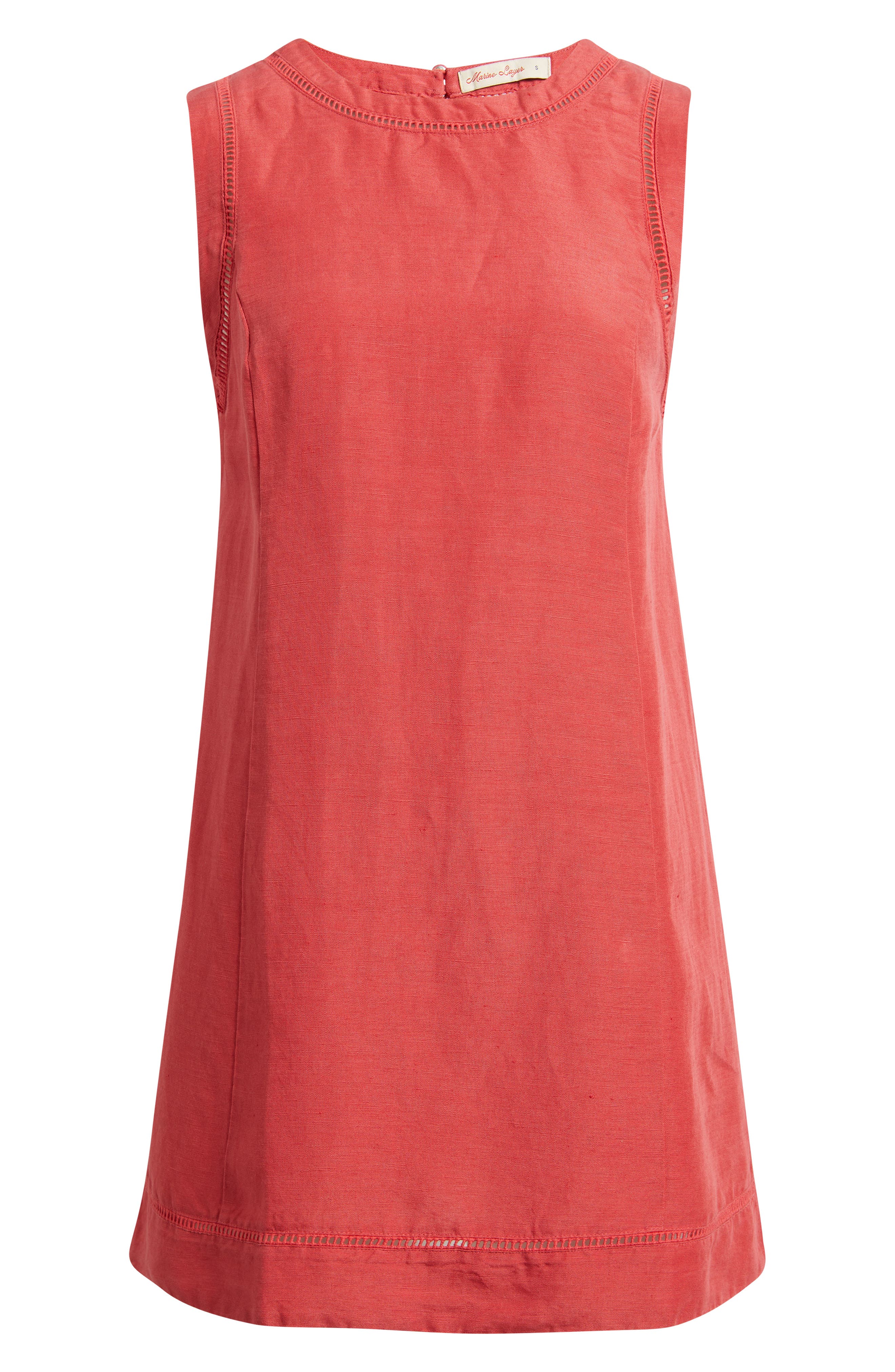 Cora Linen Blend A-Line Minidress