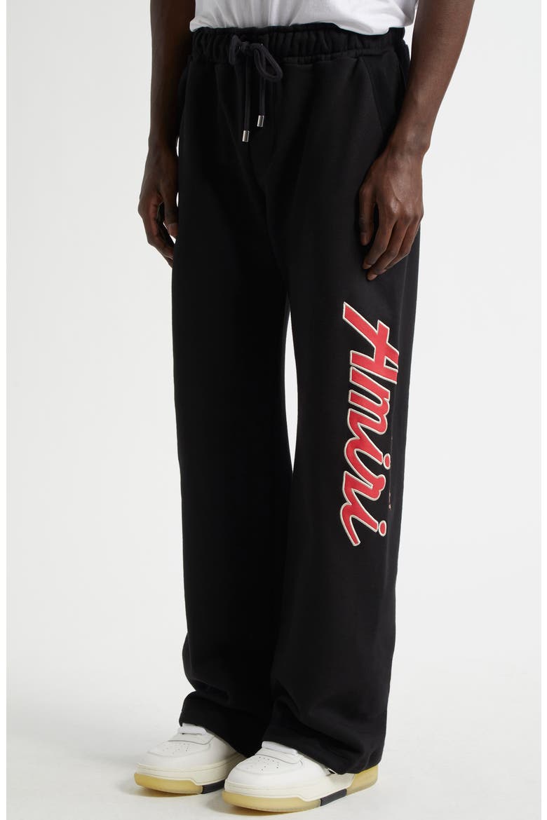City Cotton Logo Graphic Sweatpants, Alternate, color, BLACK