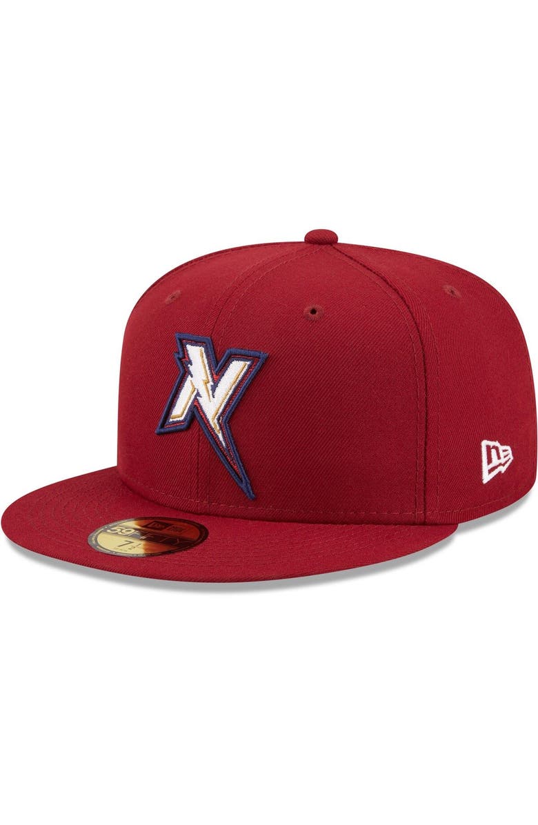 New Era Men's New Era Red Northwest Arkansas Naturals Authentic Collection 59FIFTY Fitted Hat, Main, color,