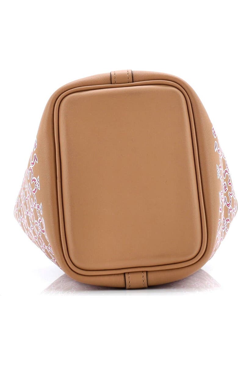 Pre-Owned Hermes Picotin Lock Bag Lucky Daisy Printed Swift Micro, Alternate, color, Chai