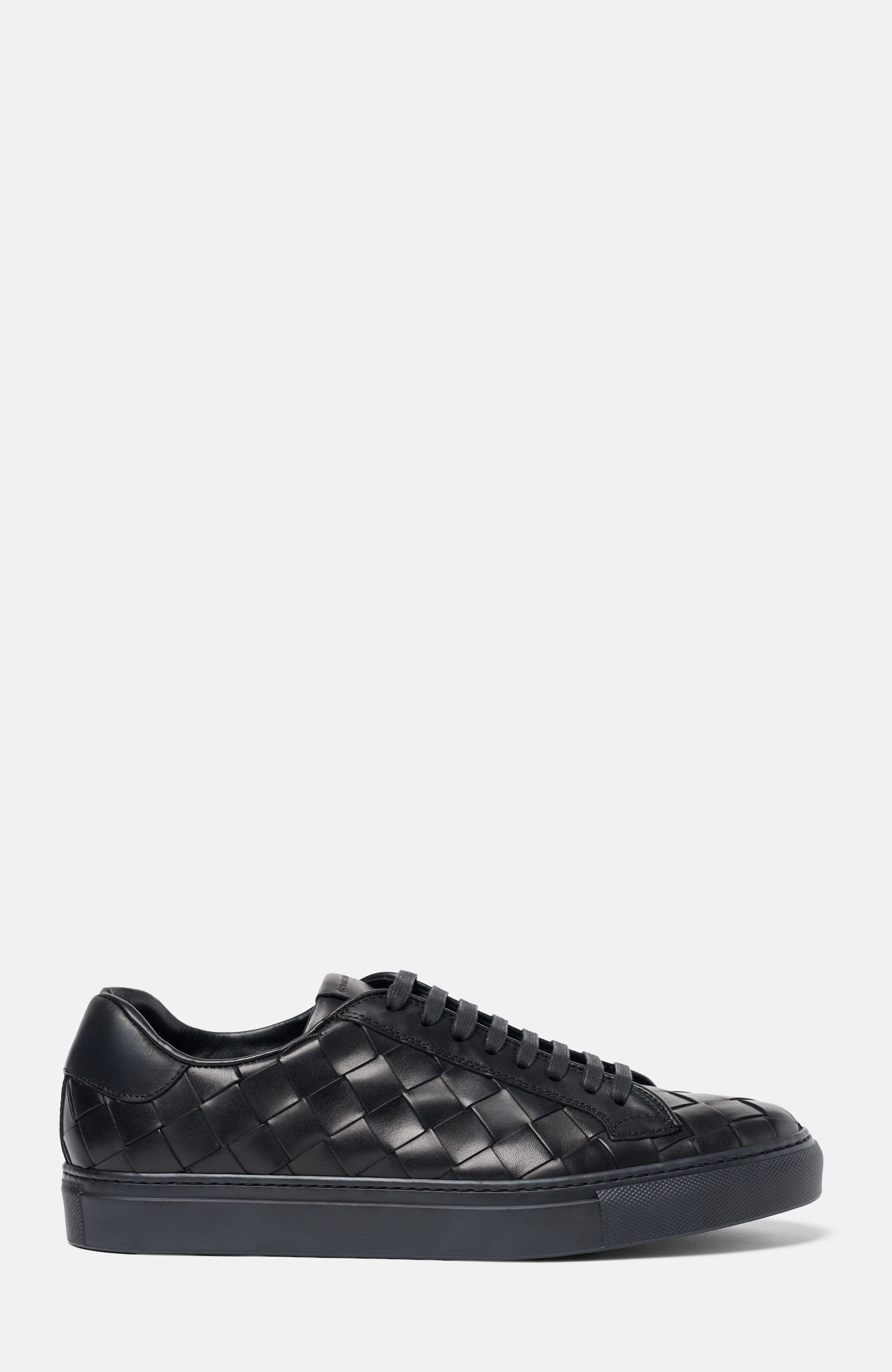 Ugo Sneakers, Alternate, color, Black Woven - Calf