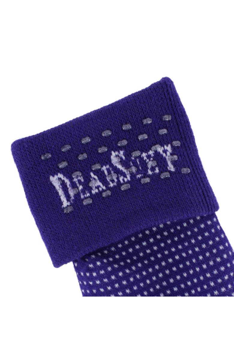 DeadSoxy Men's Birdseye Mid-Calf Premium Novelty Dress Socks, Alternate, color, Purple