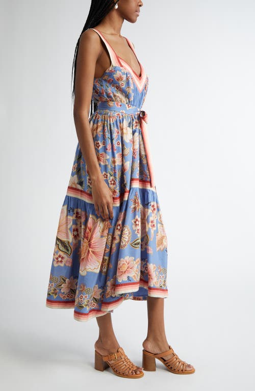 Farm Rio Super Bloom Tapestry Cotton Blend Dress In Super Bloom Tapestry