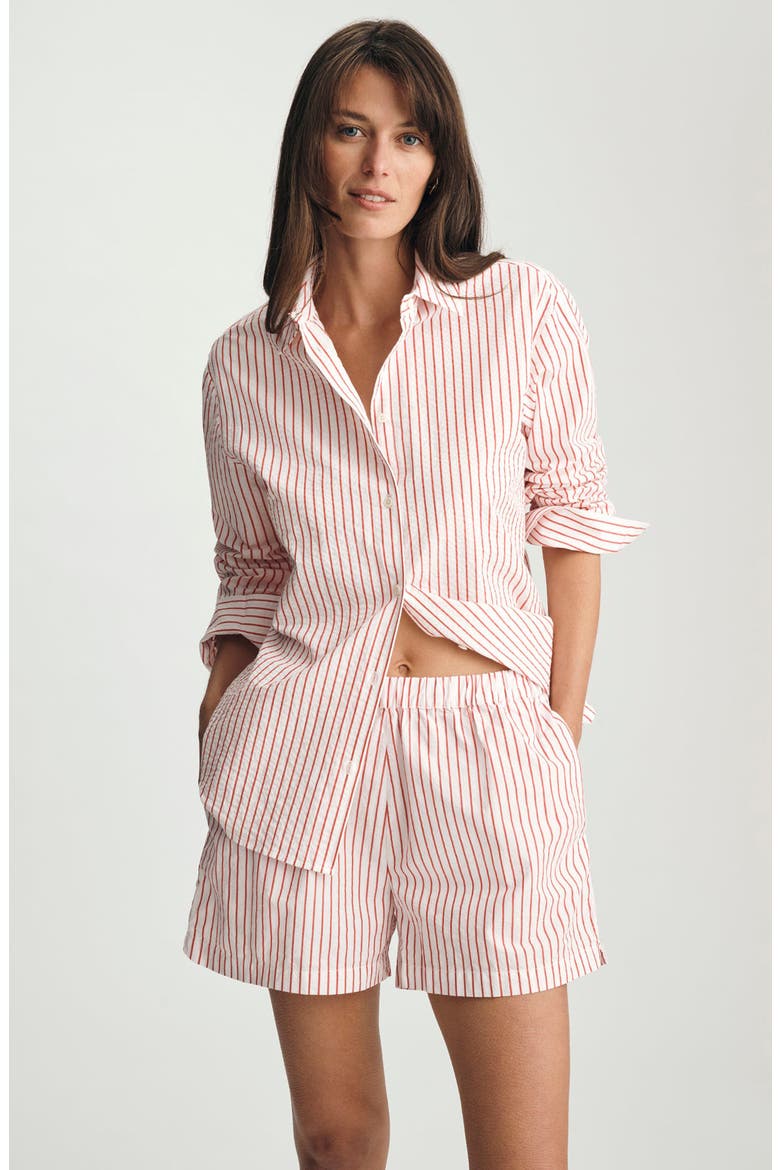 Stripe Shorts, Alternate, color, RED STRIPED