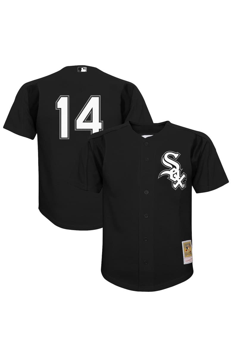 Mitchell & Ness Youth Mitchell & Ness Paul Konerko Black Chicago White Sox Mesh Batting Practice Jersey, Alternate, color, Black