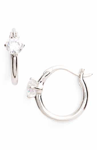 Nadri Jasmine Small Hoop Earrings