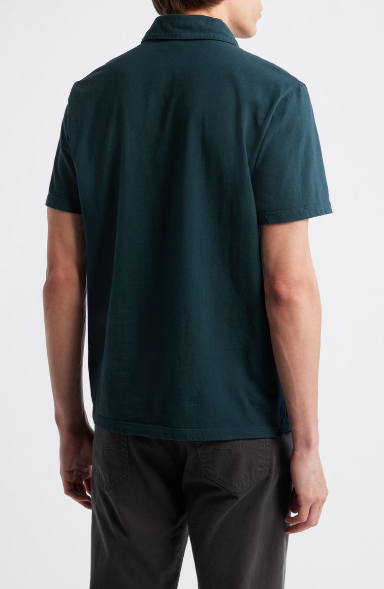 Vince Regular Fit Garment Dyed Cotton Polo, Alternate, color, Washed Seaweed
