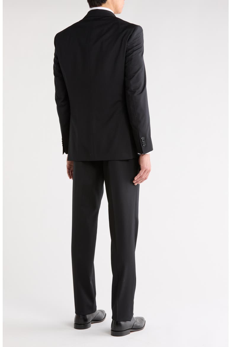 Expo Solid Wool Suit, Alternate, color, BLACK
