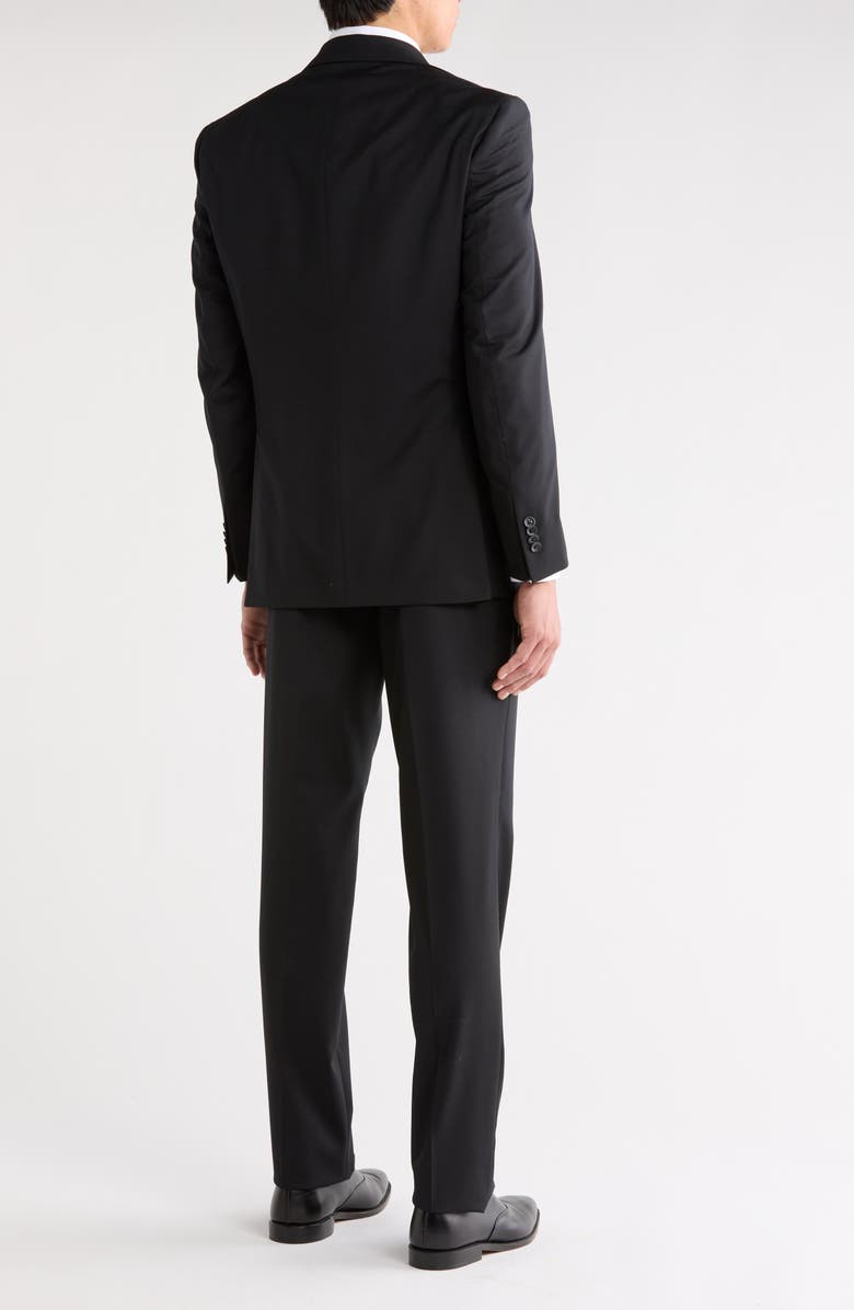 J|V by Jack Victor Expo Solid Wool Suit, Alternate, color, Black