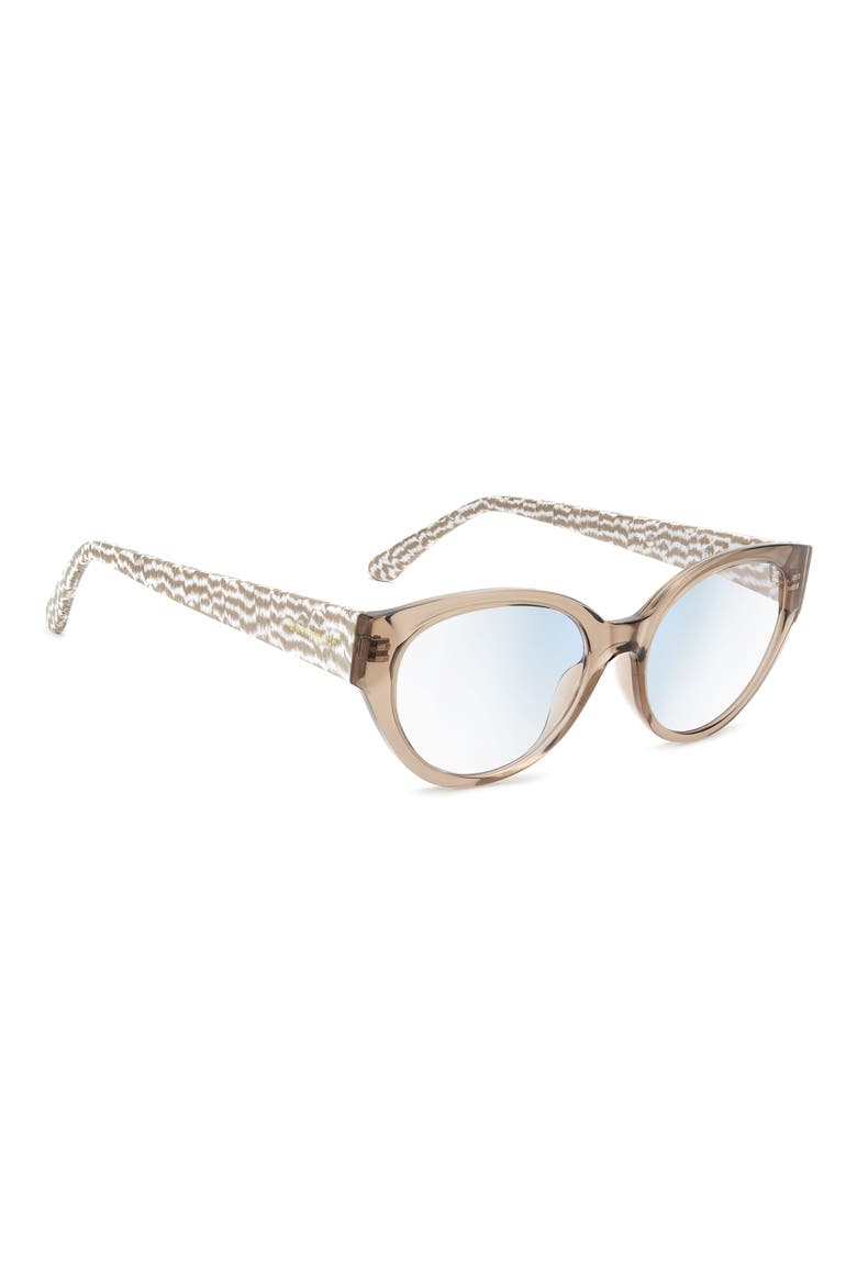 Caia 53mm Reading Glasses, Alternate, color, CRYSTAL BEIGE/ BLUE