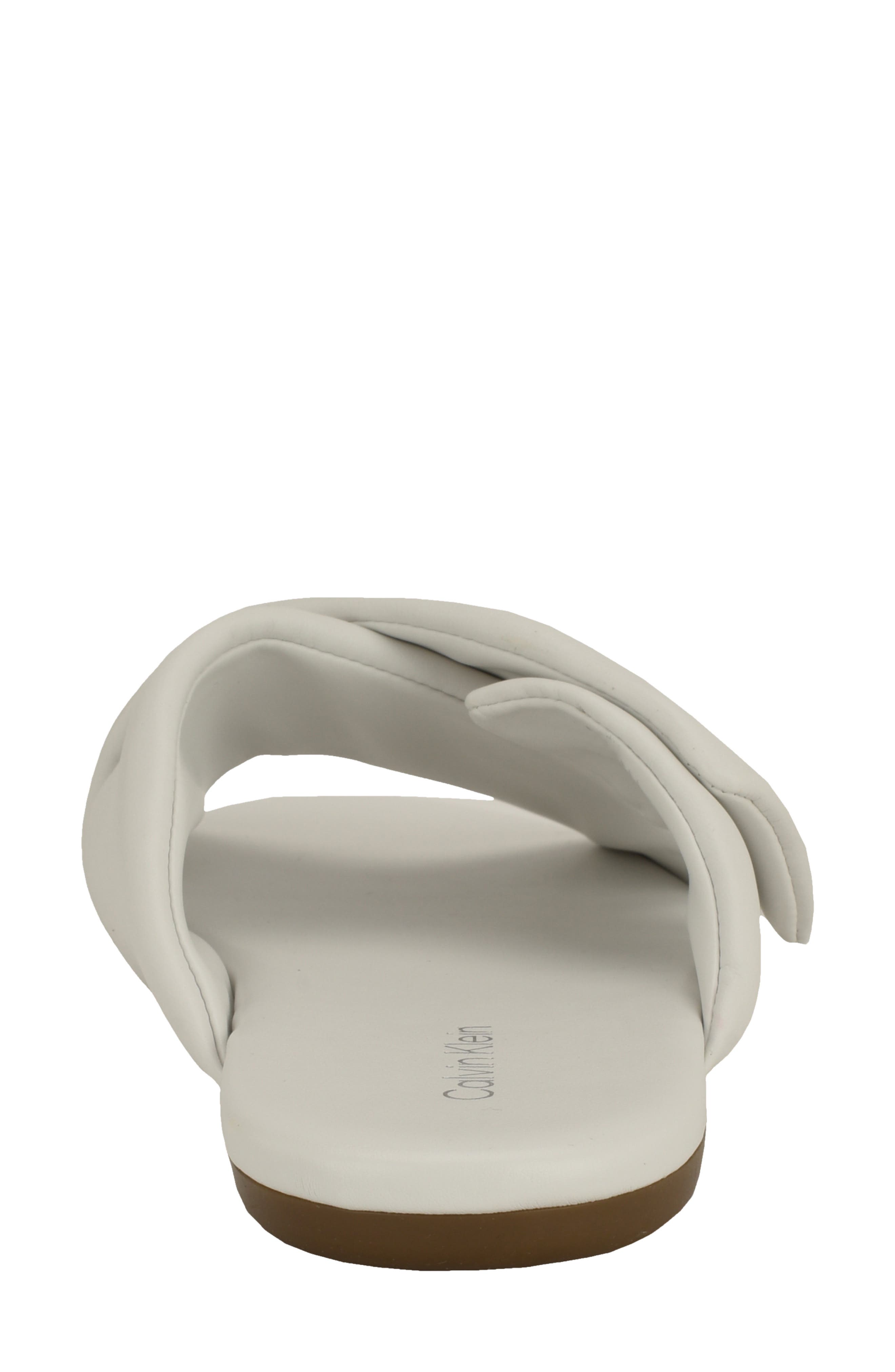 Calvin Klein Renley Slide Sandal, Alternate, color, White