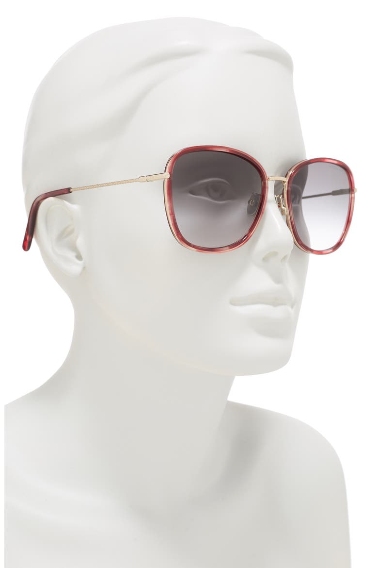 59mm Square Sunglasses, Alternate, color, PINK PINK GREY/GGY