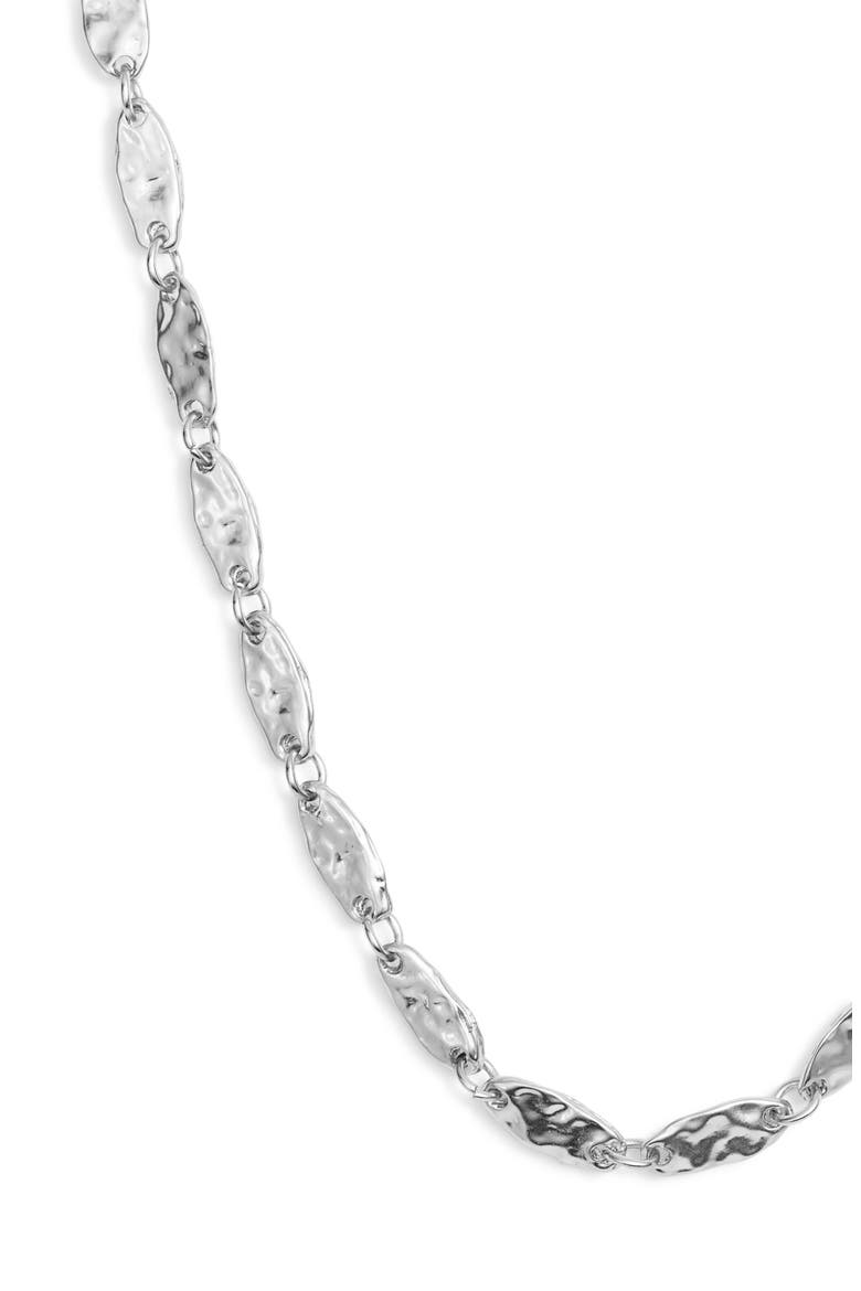 Long Chain Necklace, Alternate, color, SILVER