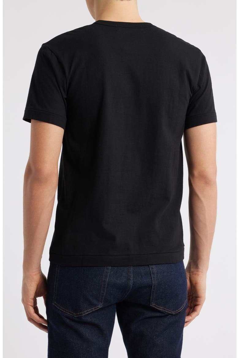 Comme de Garçons PLAY Men's Twin Hearts T-Shirt, Alternate, color, BLACK