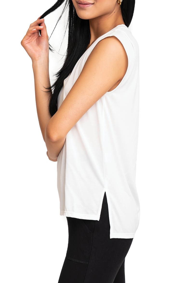 V-Neck T-shirt, Alternate, color, OFF WHITE