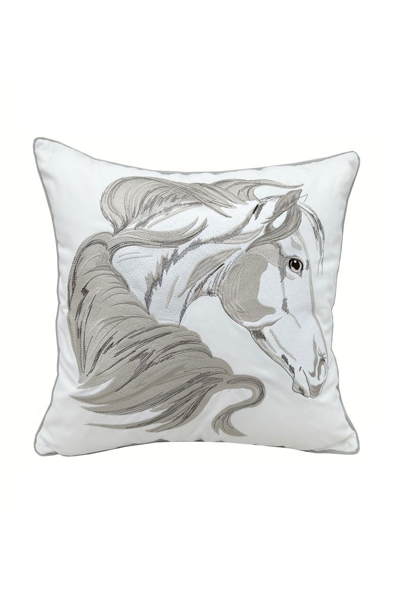 Head Strong Right Indoor/ Indoor/Outdoor Accent Throw Pillow, Main, color, Gray