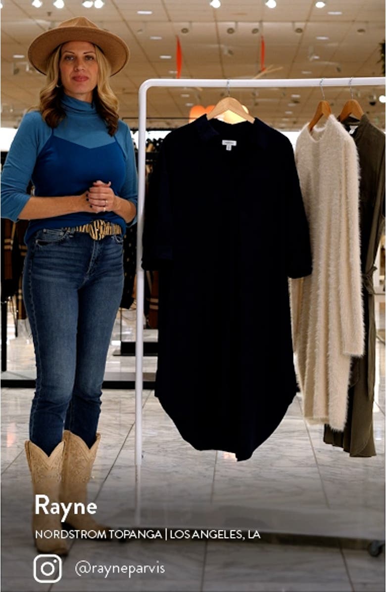 Oversize Cotton Poplin Midi Dress, sales video thumbnail