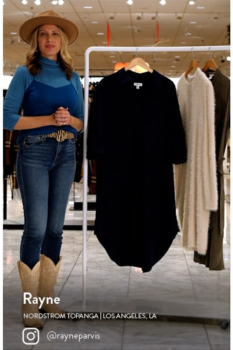 Oversize Cotton Poplin Midi Dress video