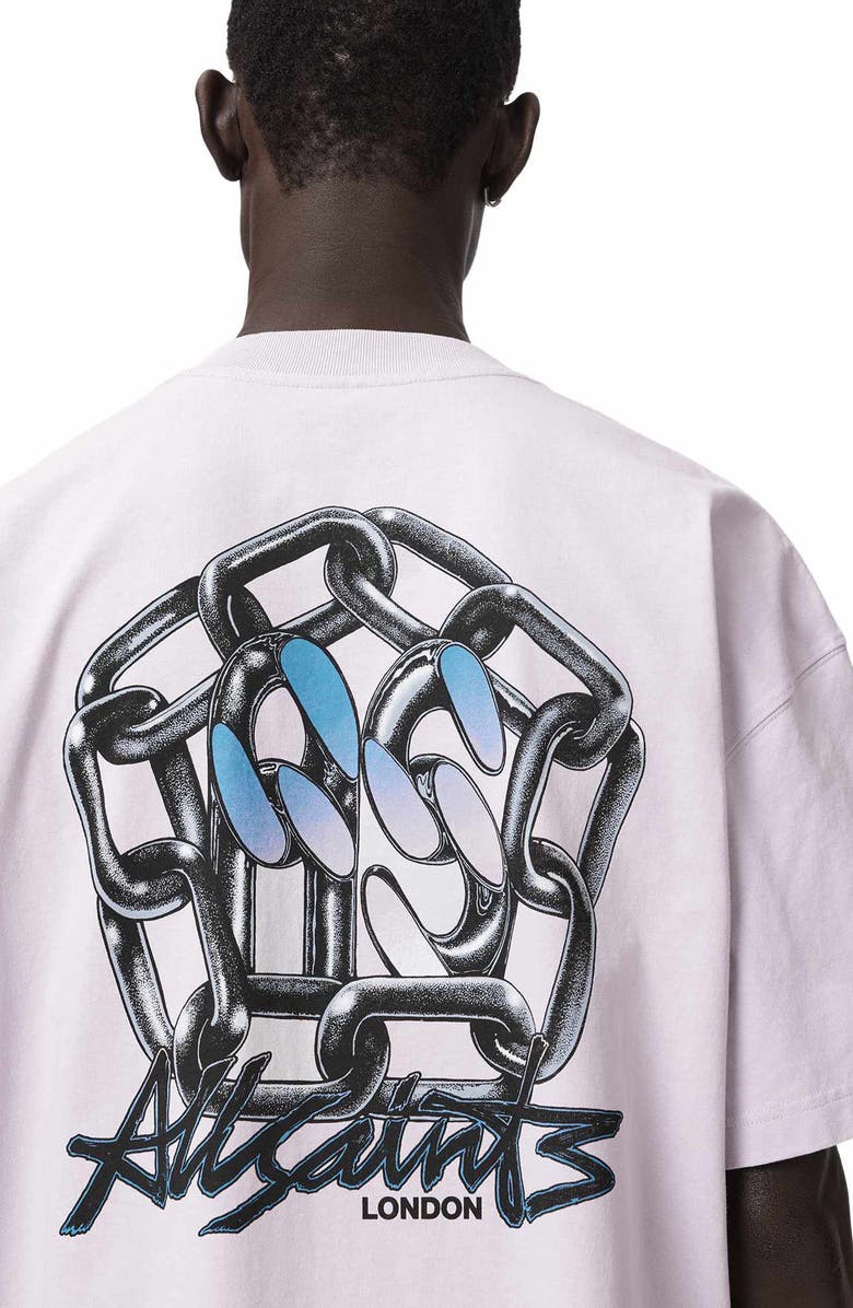 AllSaints Cacti Graphic T-Shirt, Alternate, color, Parma Purple