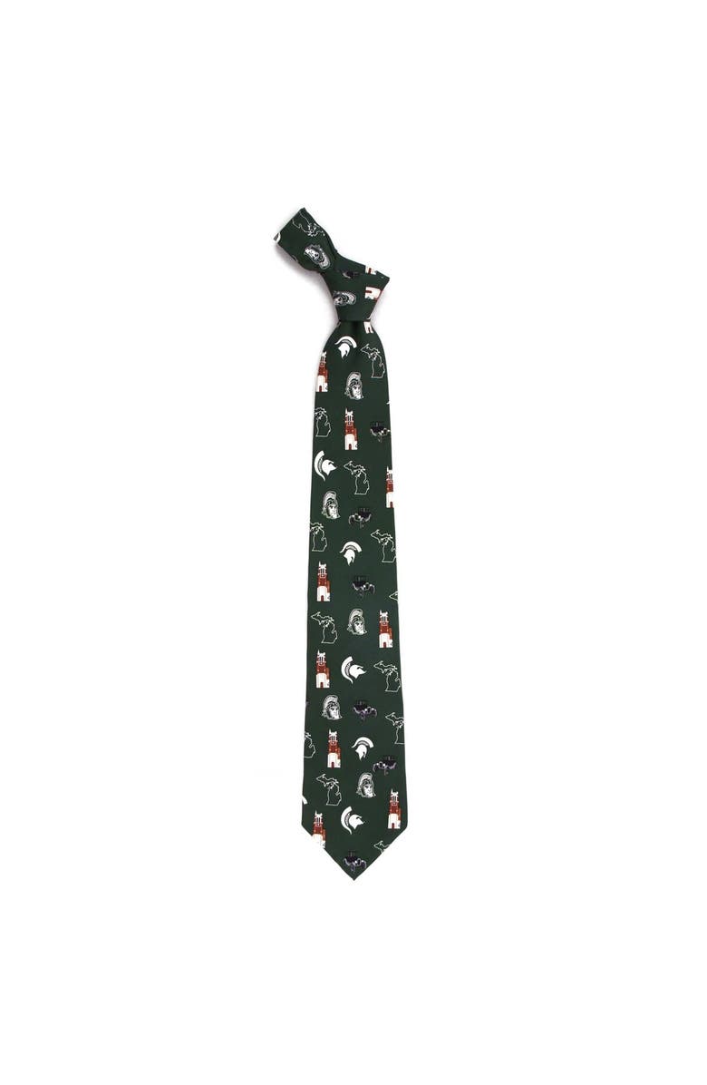 EAGLES WINGS Michigan State Spartans Hometown Silk Tie, Main, color, Green