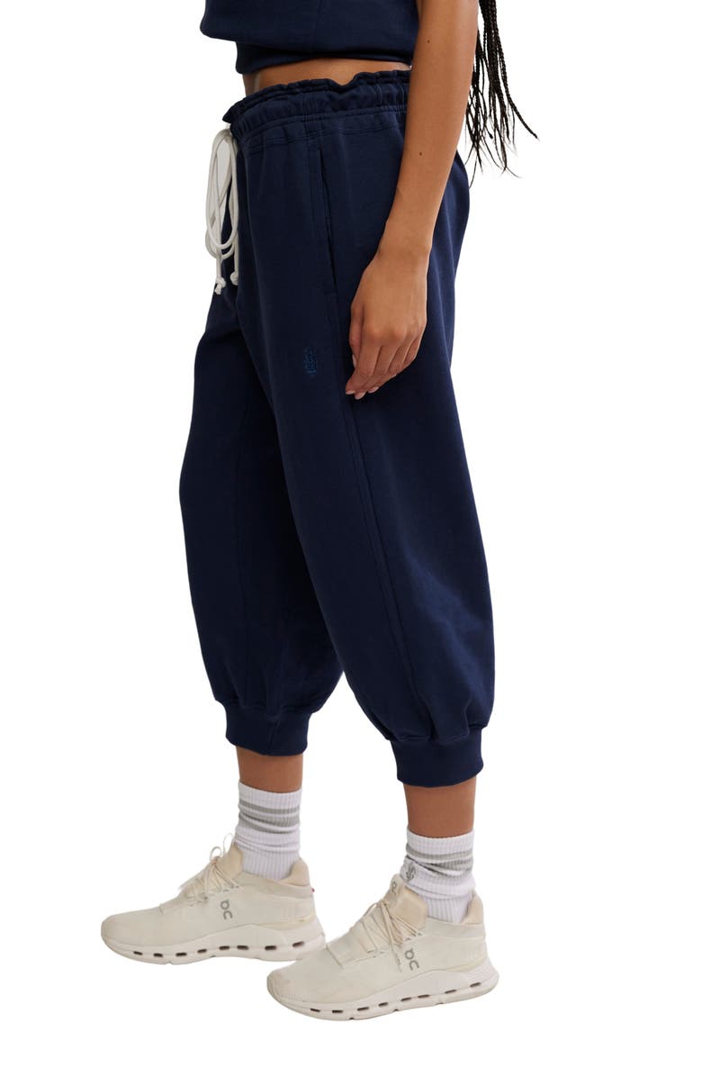 Free People FP Movement Flutter Crop Joggers, Alternate, color, Navy
