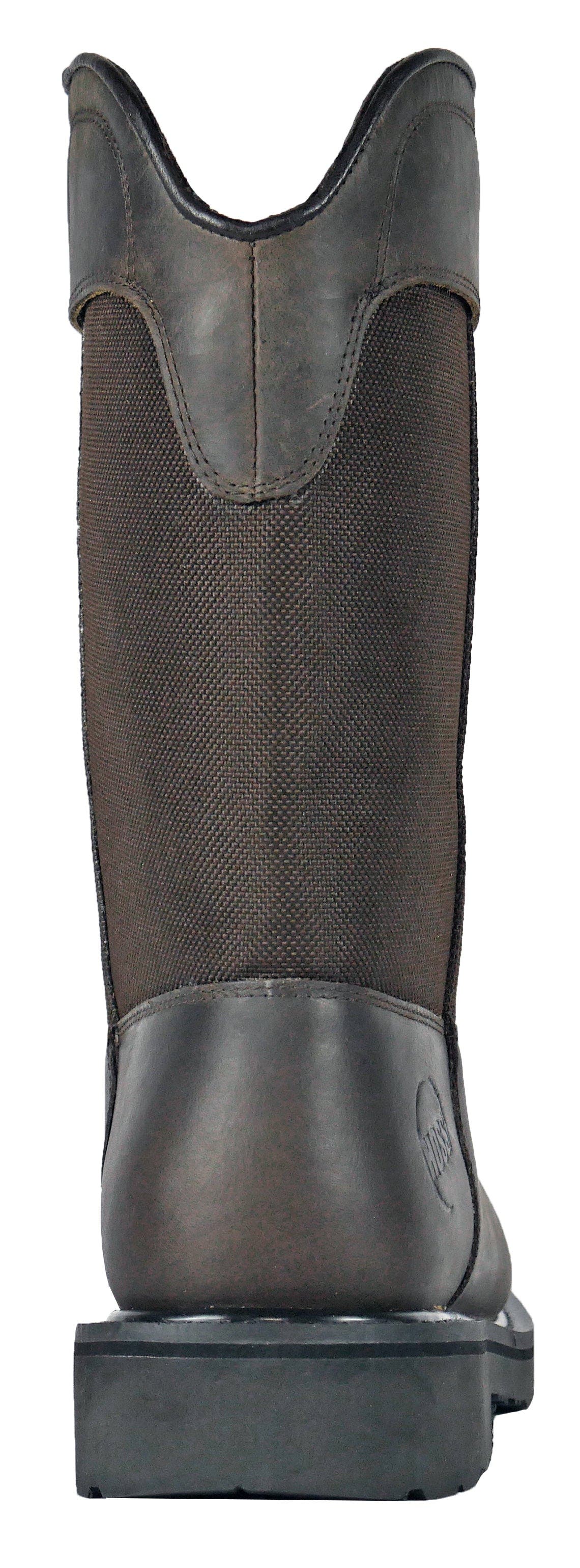 Hoss Boot Company HOSS Buck 11 Inch Pull On Steel Toe Work Boot, Alternate, color, Brown