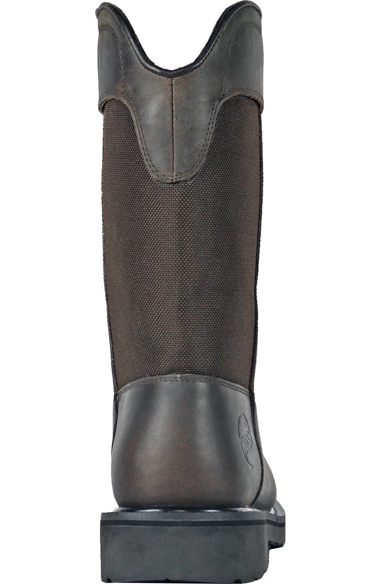 Hoss Boot Company HOSS Buck 11 Inch Pull On Steel Toe Work Boot, Alternate, color, Brown