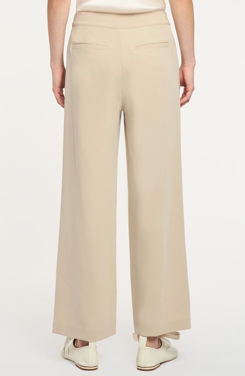 Cinq à Sept Gilliana Wide Leg Pants, Alternate, color, Khaki/ Ivory