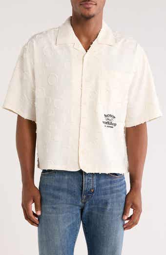 HONOR THE GIFT Textured Polka Dot Camp Shirt