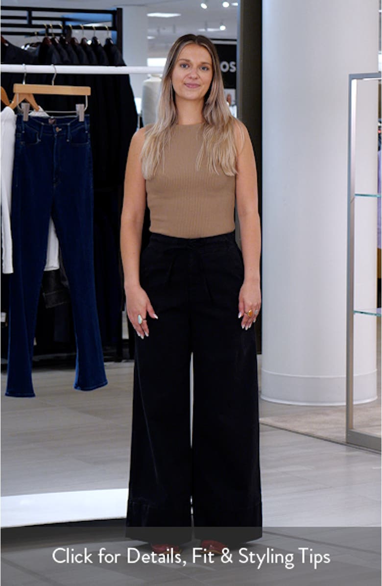 Drawstring Wide Leg Pants