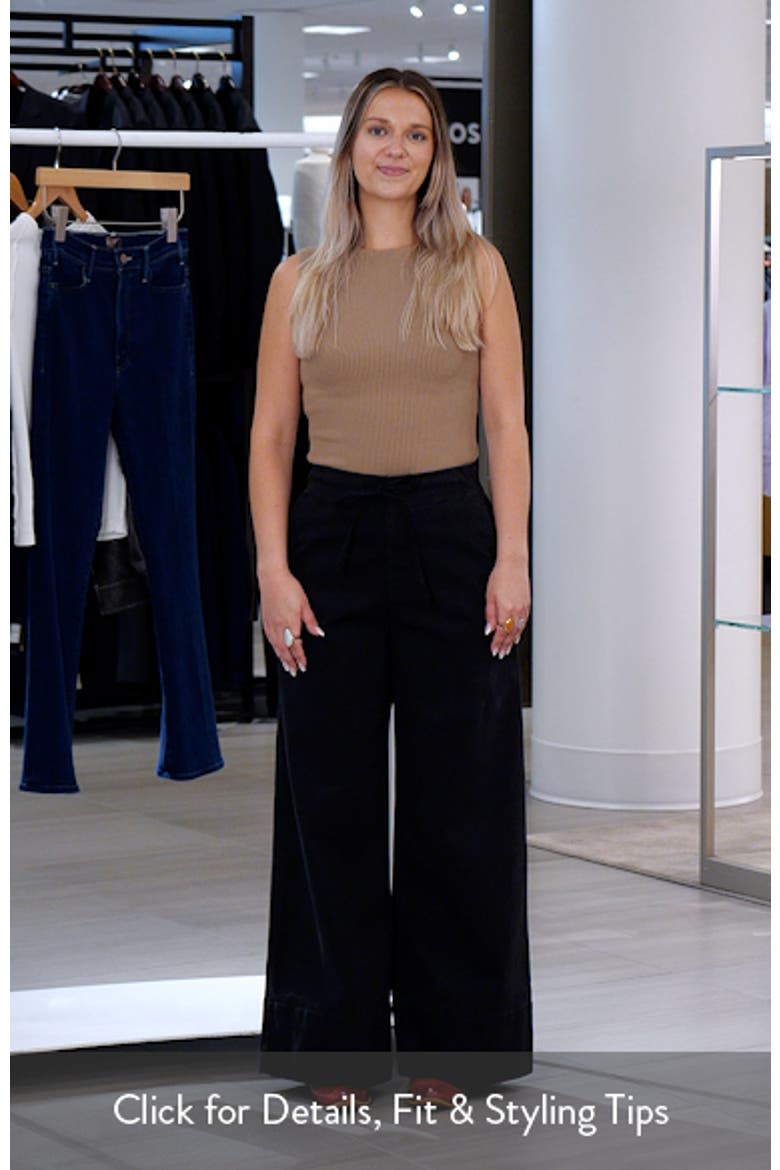 Drawstring Wide Leg Pants video
