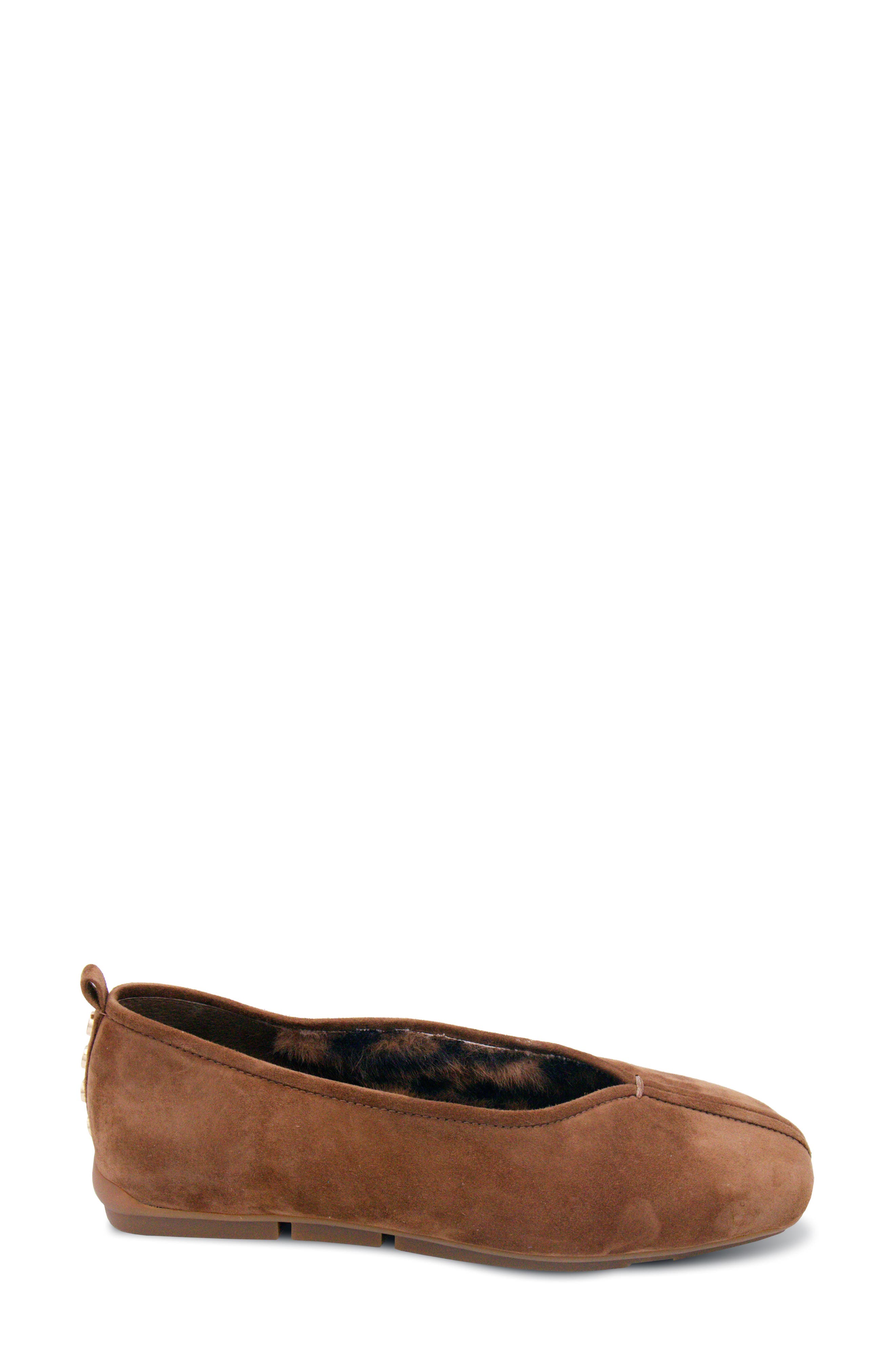 Breeze Leather Ballet Flat, Alternate, color, CHESTNUT