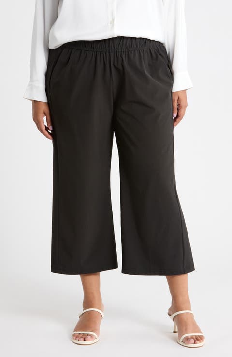 Wide Leg Cropped Pants
